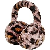 Melbelia Ear Muffs Winter Women Men Plush Leopard Earmuffs Warm Faux Fur Warm Earmuffs for Cold Weather