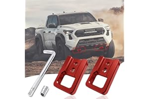 Truck Front Tow Hooks for Toyota Tacoma 2024-2026 & 4Runner 2025-2026, Aluminum Alloy Tow Hitch Compatible with Tacoma 4th Ge