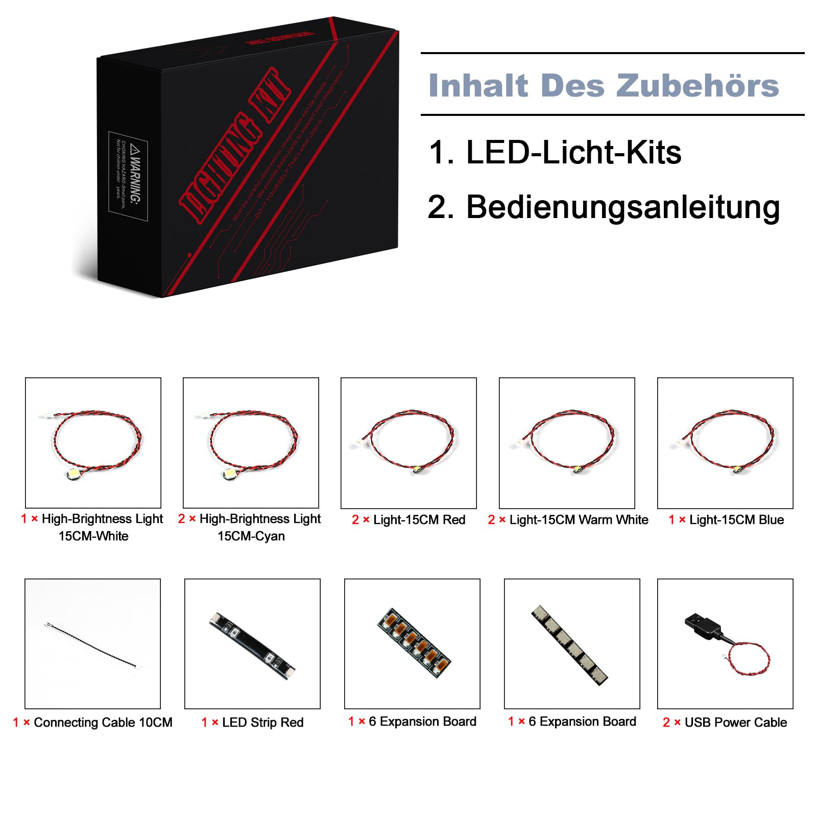 Led Licht Set für Lego Speed Champions BMW M4 GT3 & BMW M Hybrid V8 Rennwagen Auto-Spielzeug (Kein Lego), Dekorationsbeleuchtungsset für Lego 76922 BMW M4 GT3 & BMW M Hybrid V8 Race Cars 6