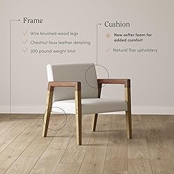 Nathan James Hudson Accent Living Room Chair, Comfy