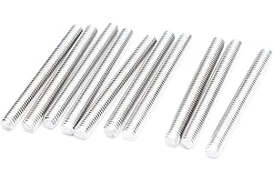 Smartsails M6 x 60mm，304 Stainless Steel Full Threaded Rod, Right Hand Thread (10Pieces)