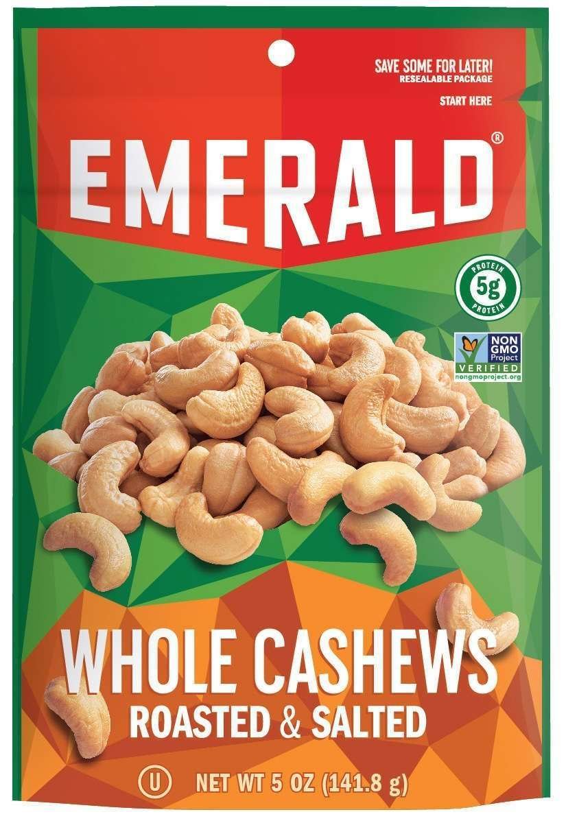 Cashews Spicy Emerald Hot Honey Cashews, 5 Oz Emerald Jalapeno Cashews