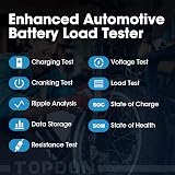 TOPDON BT200 Car Battery Tester 12V 24V 100-2000CCA Digital view 3