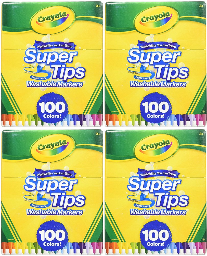 Crayola Super Tips Washable Markers (100 Count)