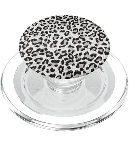 PopSockets PopGrip Motif Léopard Taupe - Interchangeable Et Extensible