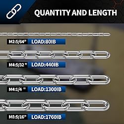 SUS304 Stainless Steel Chain Metal Chain Link Chain