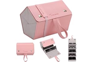 cloudever Sunglasses Travel Case Organizer Hangable for Men Women, Eyeglasses Foldable Storage Organizer