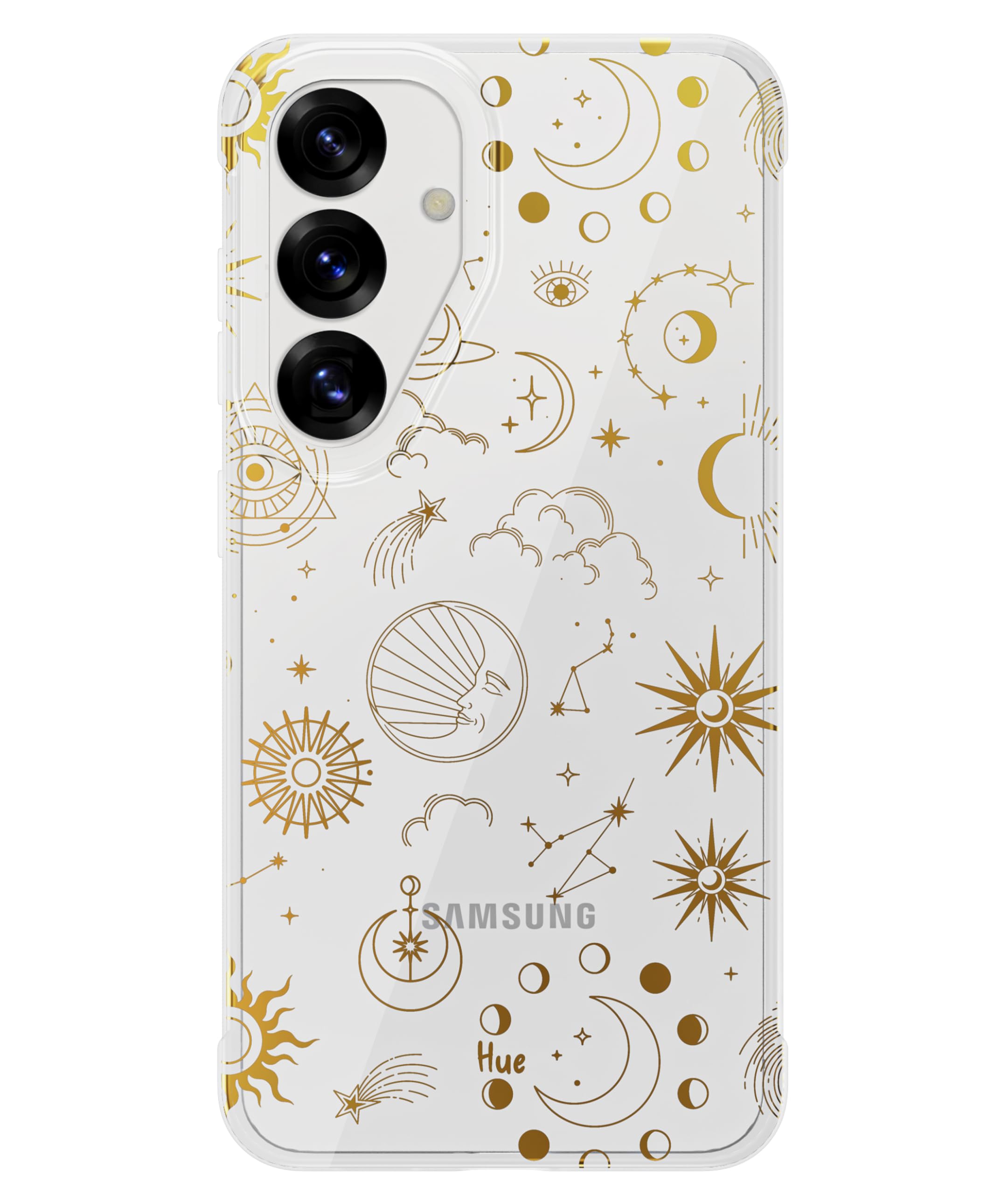 Photo 1 of LONLI Hue - for Samsung Galaxy S25 Phone Case - [360° Shock-Absorbent Bumper | Cute, Unique and Aesthetic Phone Cover for Girls and Women] - Cosmic Stars