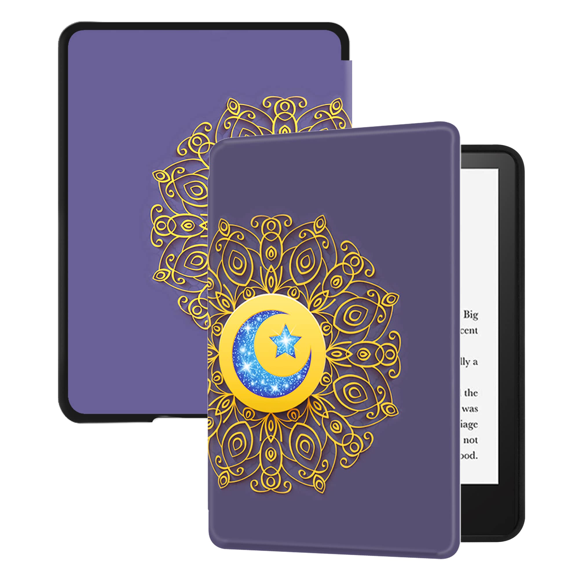 Huasiru Case for All-New Kindle Paperwhite with 6.8" Display (11th Gen-2021 Release Only - Will Not fit Prior Generation Kindle Devices) with Auto Wake/Sleep, Star Totem — image 1