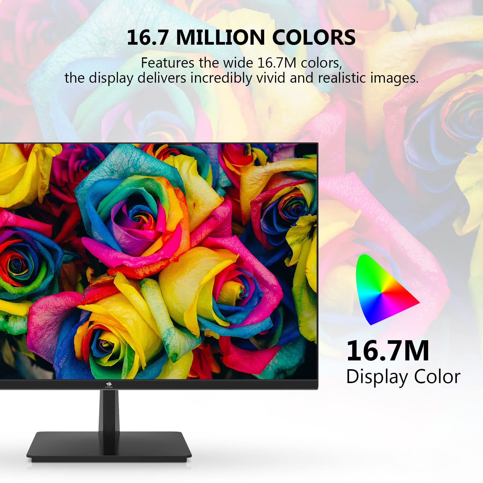 Z-Edge 4K Monitor, 28inch IPS Monitor Ultra HD 3840x2160 IPS Gaming Monitor, 300 cd/m², 60Hz Refresh Rate, 4ms Response Time, U28I4K