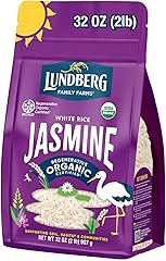Lundberg Jasmine Rice, Regenerative Organic Certified – Non-Sticky, Aromatic Long-Grain White Rice, Responsibly Grown in Cali