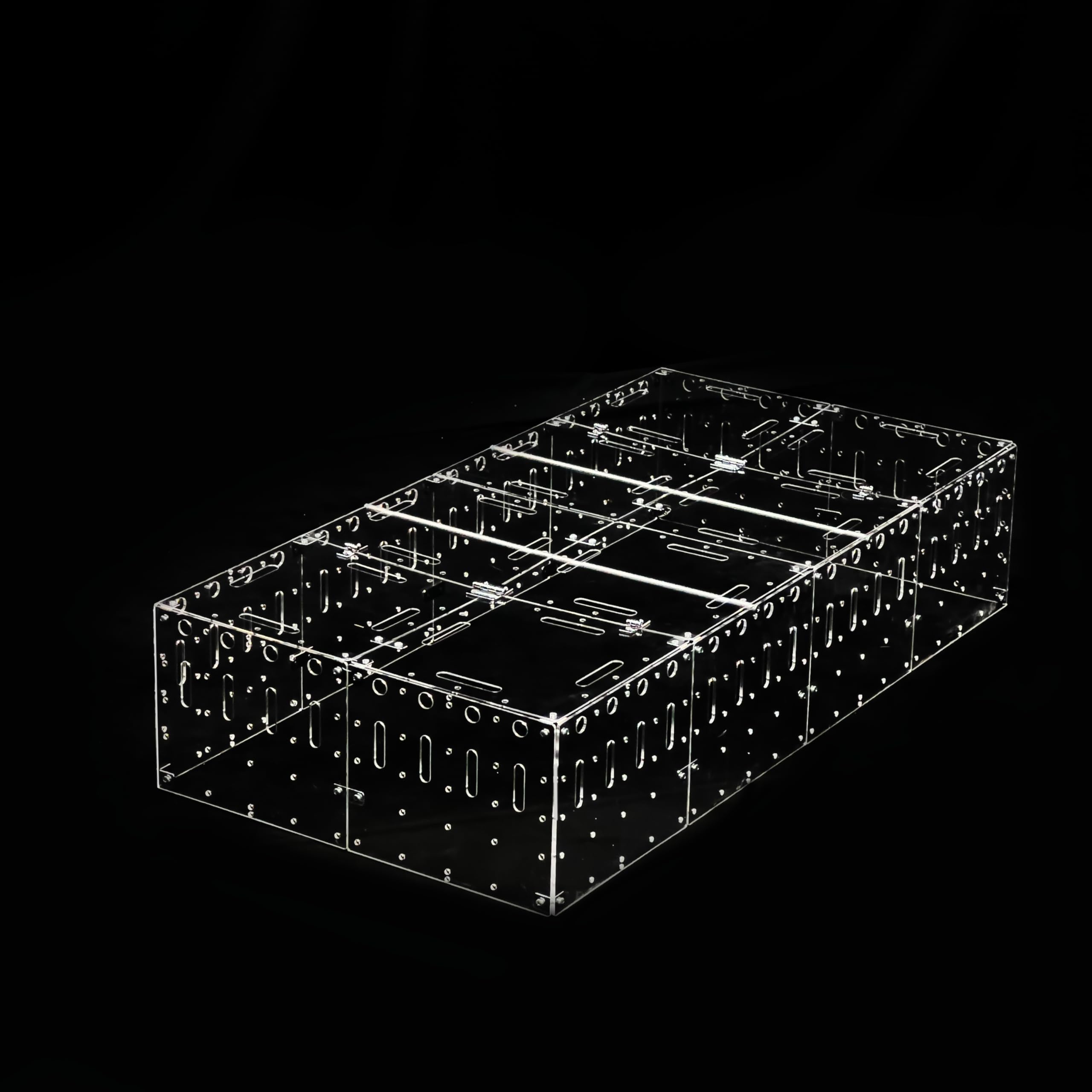 GuineaLoft™ Acrylic Cage Lid (2mm) - 4x2ft Large Clear Lid, Crystal Clear Views from Top, Easy to Open and Close, Easy to Remove, Supporting Beams & Brackets Included - Visit the GuineaLoft Store