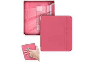 for Kobo Libra Colour/Libra 2 eReader 7 Inch Case with Wrist Strap and Auto Sleep/Wake, Shock-Proof & Scratch-Resistant (Rose