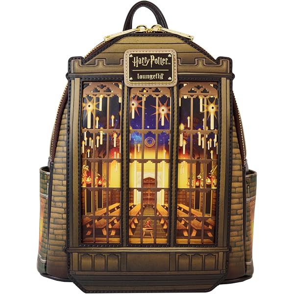 Amazon.com: Loungefly Harry Potter Golden Hogwarts Mini  display picture 3