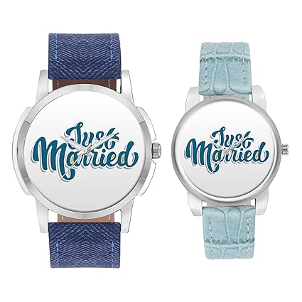 Gifts for Couple, Multicolor Dial Wrist Watch for Men and Women