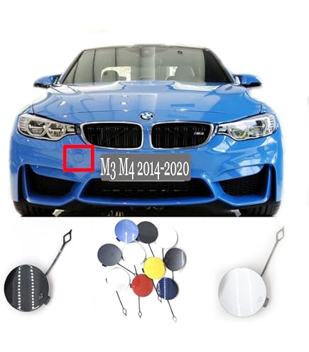 Front Bumper Tow Hook Cover For BMW 4 Series F32 F33 F36 2013-2019 - Right Side Painted Black