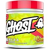 GHOST BCAA Powder Amino Acids Supplement, Lemon Crush - 30 Servings - Sugar-Free Intra, Post & Pre Workout Amino Powder & Recovery Drink, 7G BCAA