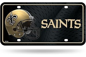 NFL New Orleans Saints Metal License Plate Tag