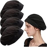 Sdfvsdg 4 Pack Chefs Hat Adjustable Kitchen Cooking Chefs Cap Food Service Hair Nets Mesh Cooking Hats Restaurant Beanie