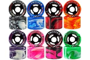 Sure-Grip Twister Roller Skate Wheels - Pink/Black