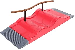 ZUNOXAZ Mini Fingerboard Skateboard Ramp Prop Plastic Skatepark Obstacle for Finger Skate Training