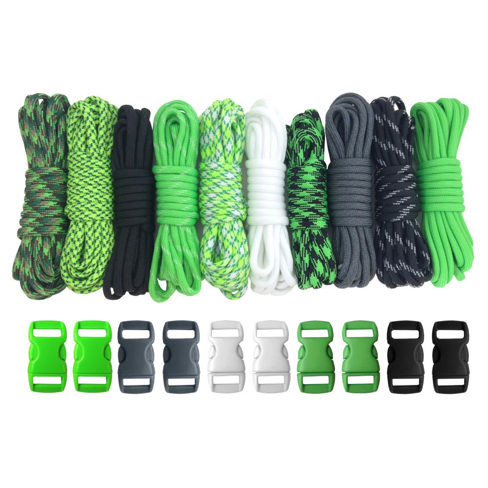 PARACORD PLANET 550Lb Type Iii Paracord Combo Crafting Kits With Buckles Keep Calm
