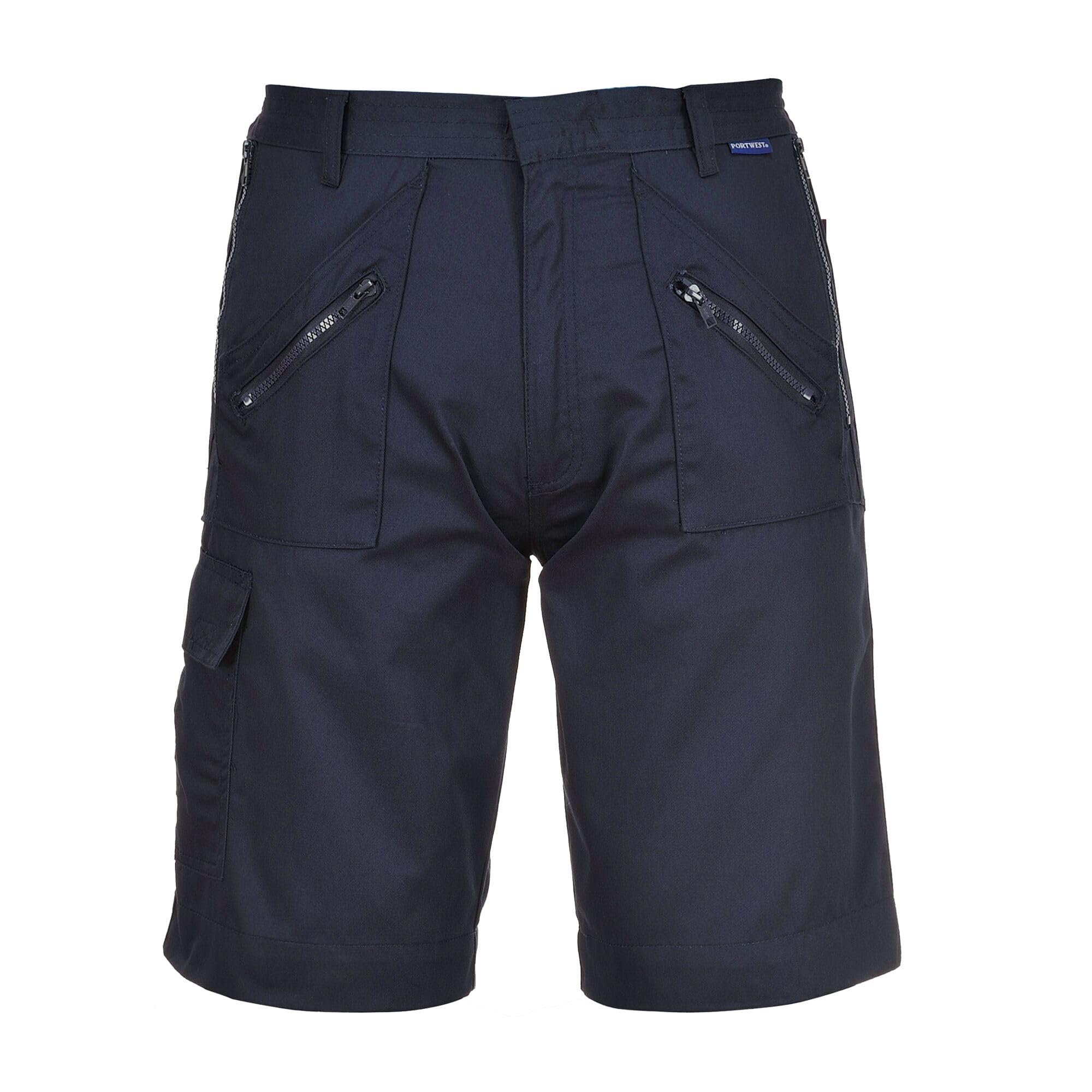 Portwest S889 Elasticated Action Workwear Safety Shorts Navy, XXXL