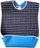 pengxiaomei Adult Bibs Washable Blue Large 78x44cm For Elderly view 2