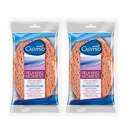 Calypso Relaxing Moment PO'2 100% Natural Cellulose Bathing Sponge Hypoallergenic & dermatologically Tested