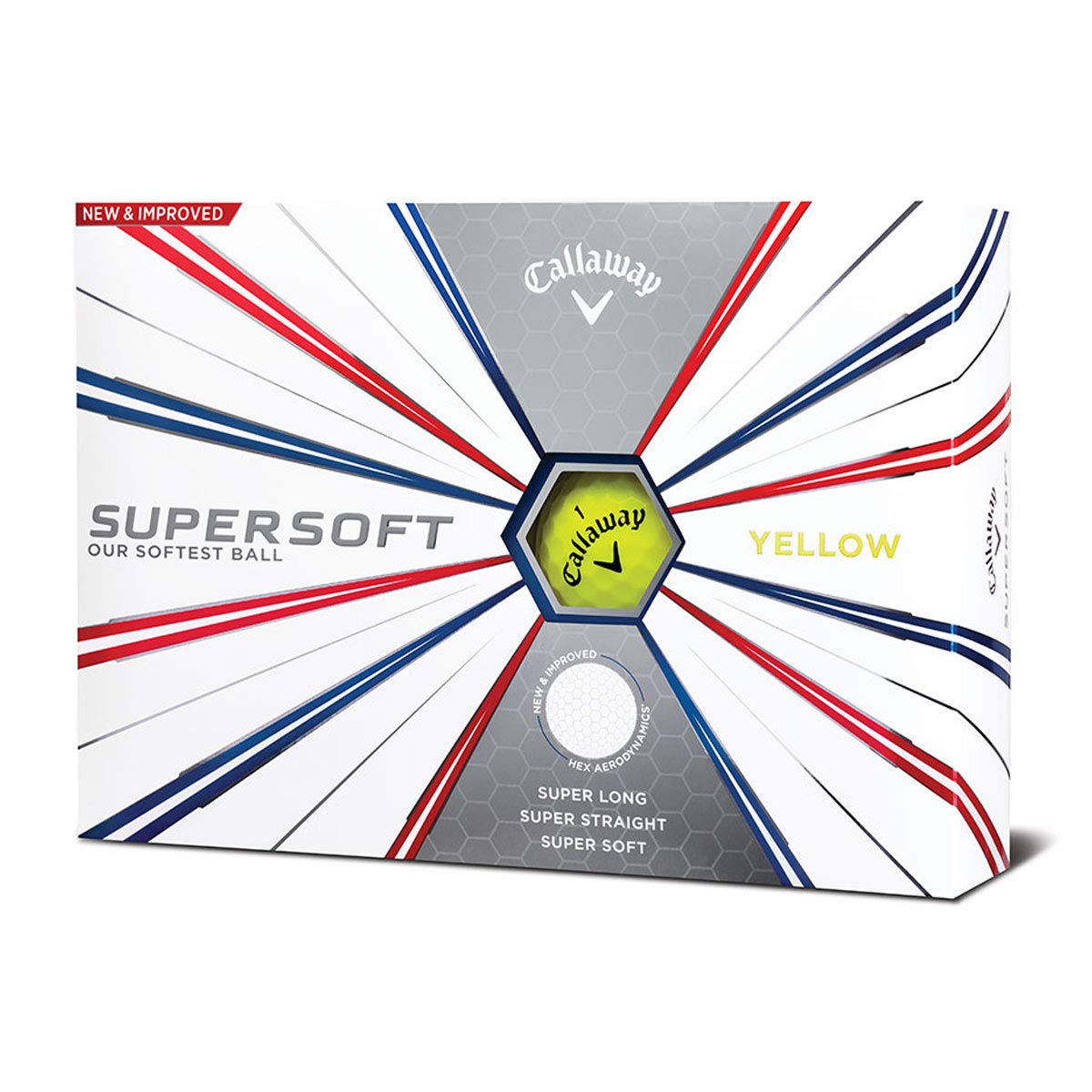 Callaway Golf Supersoft Golf Balls 2019,Yellow,Supersoft (12-Pack)