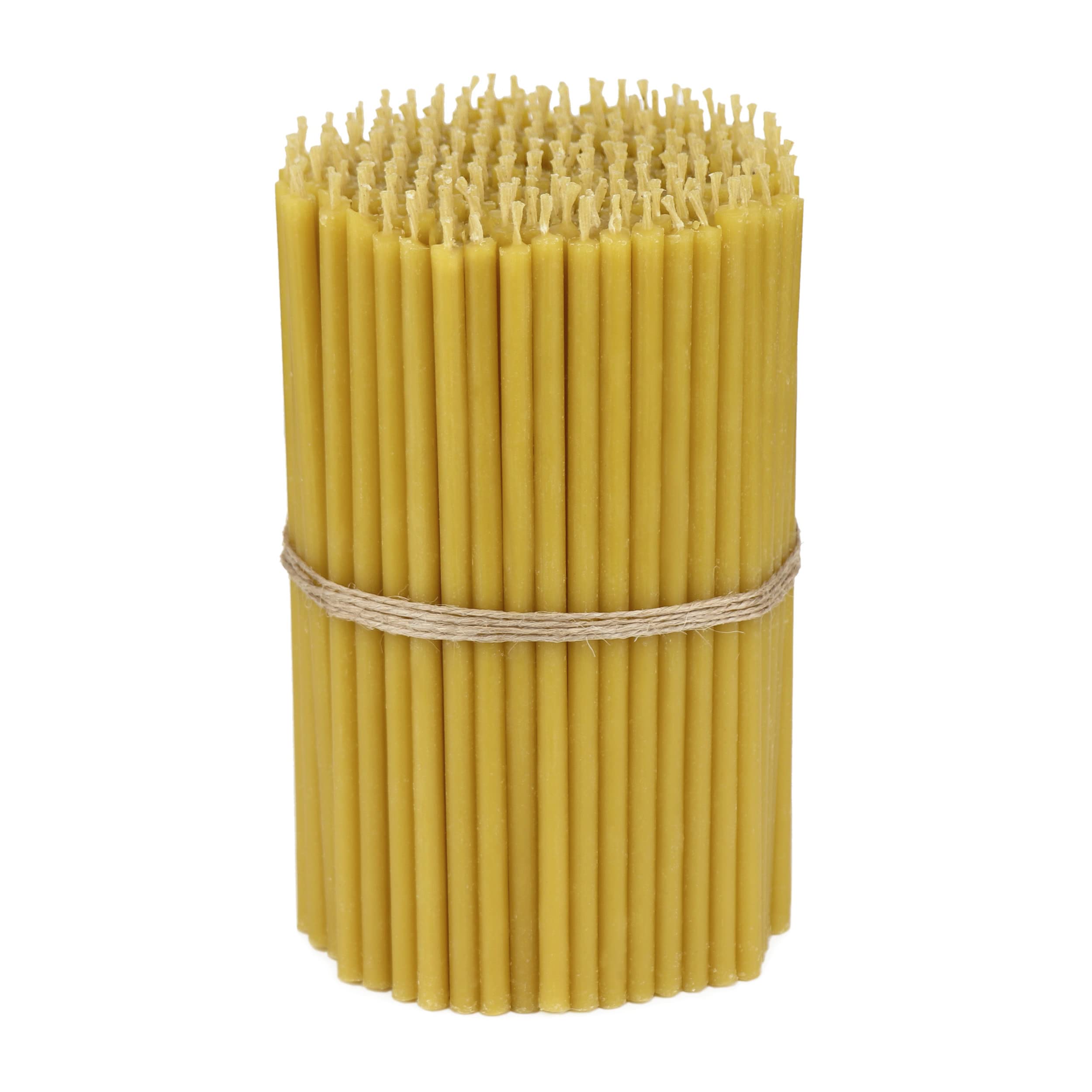 NKlaus 990g Beeswax Altar Candles (Approx. 250 pcs.) 36261 - Unscented Taper Candle