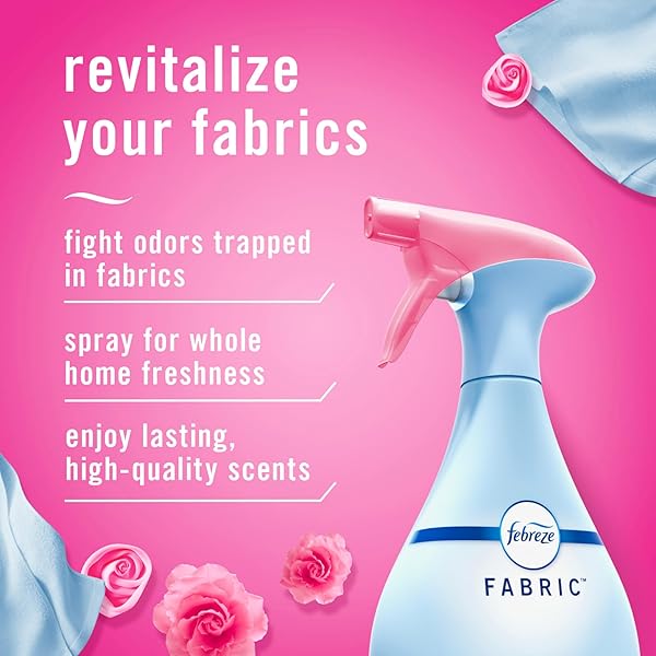 FEBREZE ODOR-FIGHTING FABRIC REFRESHER, DOWNY APRIL FRESH, 16.9 FL OZ, PACK OF 2