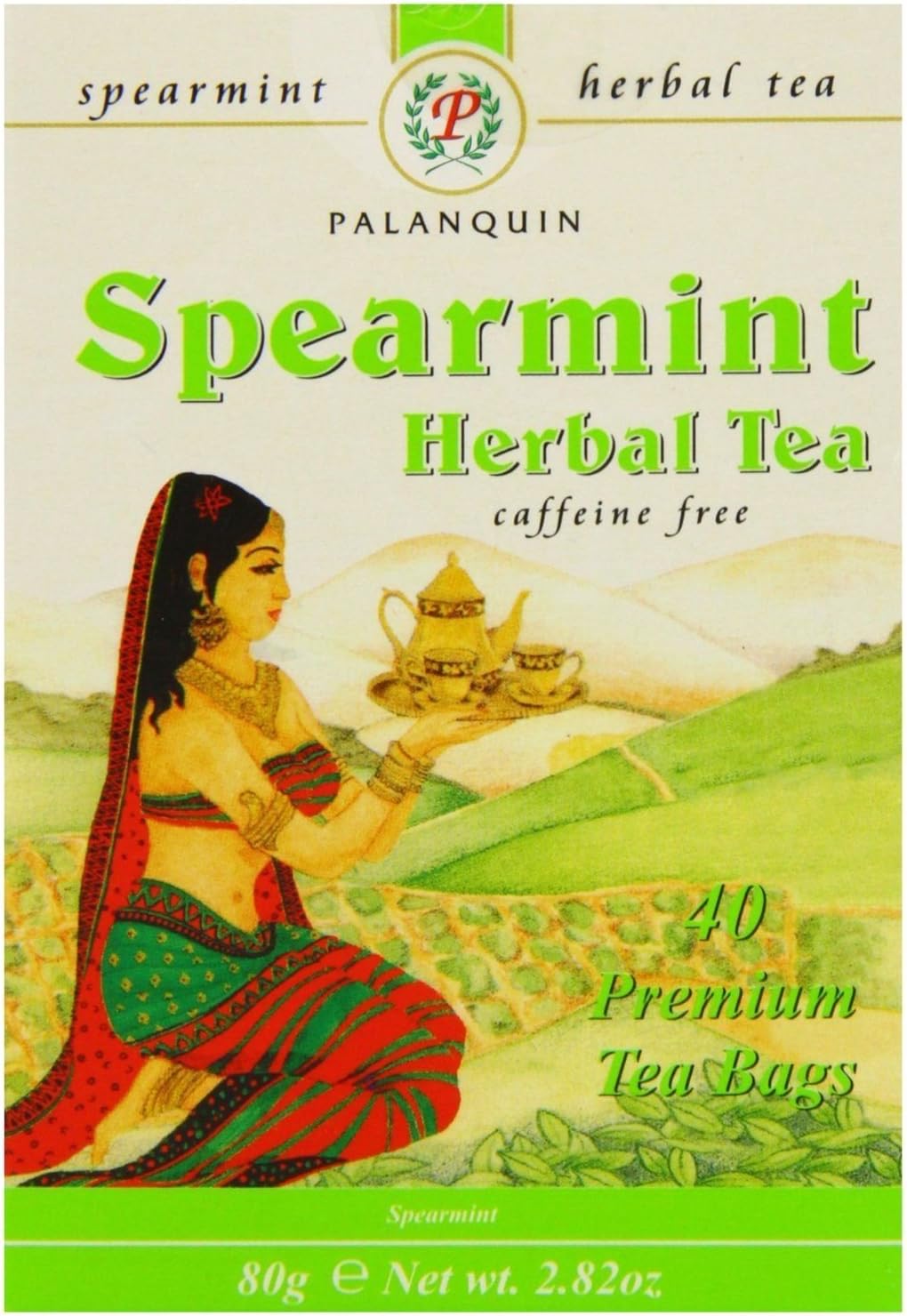 Palanquin - Spearmint Herbal Tea - 80g (Pack of 2)