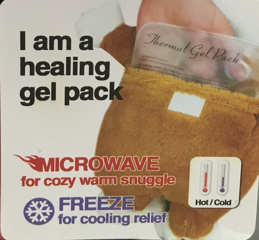 Amazon.com: De peluche de calor/frío compresa de gel térmica ...