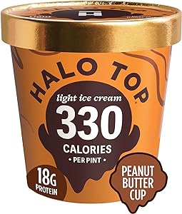 Halo Top Creamery, Peanut Butter Cup, 16 oz (Frozen)