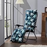 DKIEI Floral Printed Sun Lounge Cushion 168x48x8cm Leaf Green view 6