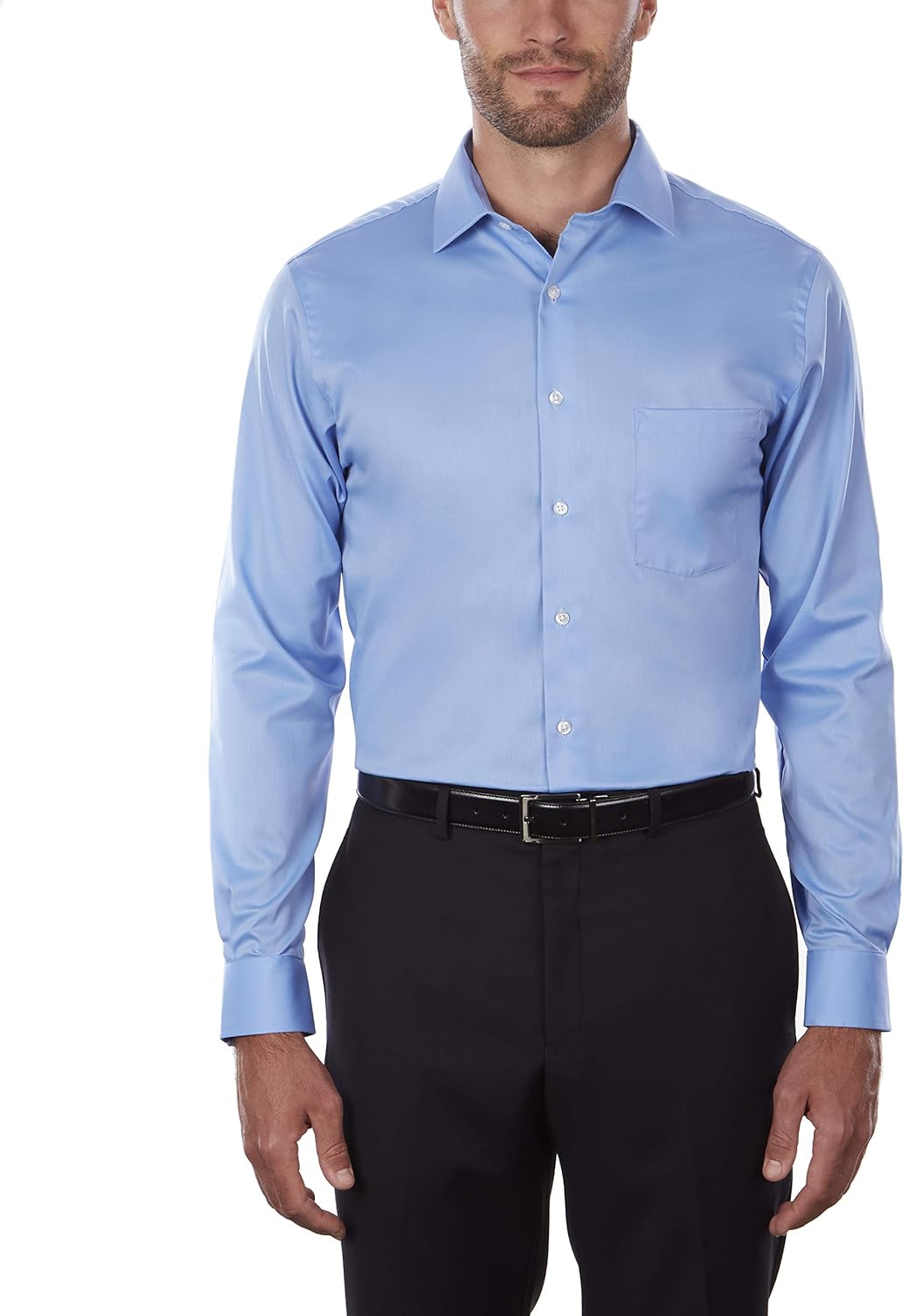 Van Heusen Men's Dress Shirt Regular Fit Flex Collar Stretch Solid at  Men’s Clothing store