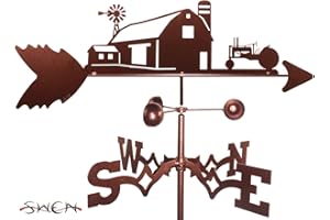 SWEN PRODUCTS FARM SCENE JD GREEN TRACTOR GARDEN Stake Weathervane ~NEW~