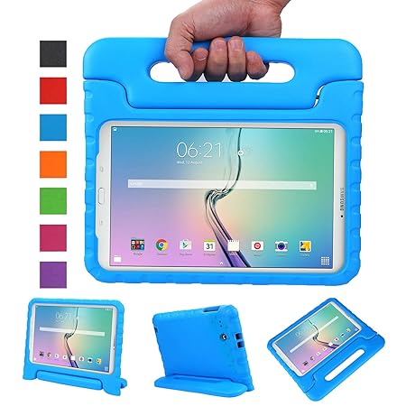 NEWSTYLE Samsung Galaxy Tab E 9.6 Zoll Hülle Eva Stoßfeste Schutzhülle Tragbar für Kinder mit Ständer Schutzhülle Standfunkti