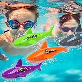 OWUDE HTHL 4 Pack Pool Diving Torpedoes Shark Shape Gliding Toys view 4