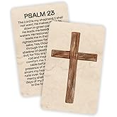 Psalms 23 Prayer Plastic Wallet Card Bible Verse 5pk 3.4x2.1” The Lord is my Shepherd Gift Teenagers Motivational Graduation Pocket Scripture
