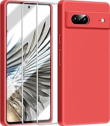 Dssairo 3 in 1 for Google Pixel 7 Case, with 2 Pack