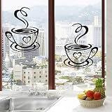 IDISON Coffee Time Kitchen Wall Decals CUNYA Art Stickers Cups Murals Vinyl view 4