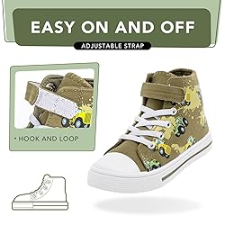 FUNCOO PLUS Kids Toddler Sneakers Boys High Top