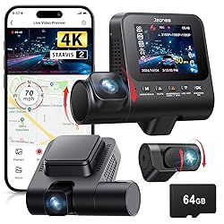 Dash Cam Front and Rear: 4K+1080P+1080P 3 Channel
