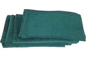 Show Car Guys 5-Pack Hunter Green Terry-Velour Fingertip Towels Made of 100% Cotton.- 11" by 18"