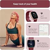Fitbit Versa 4 Smartwatch GPS 6 Day Battery iOS Android Beet Copper Rose view 6