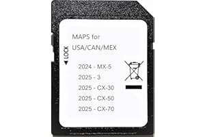 ULFENG 2025 Navigation SD Card,Compatible with 2024 - MX-5,2025-3,2025 - CX-30,2025 - CX-50,2025 - CX-70USA/CAN/MEX