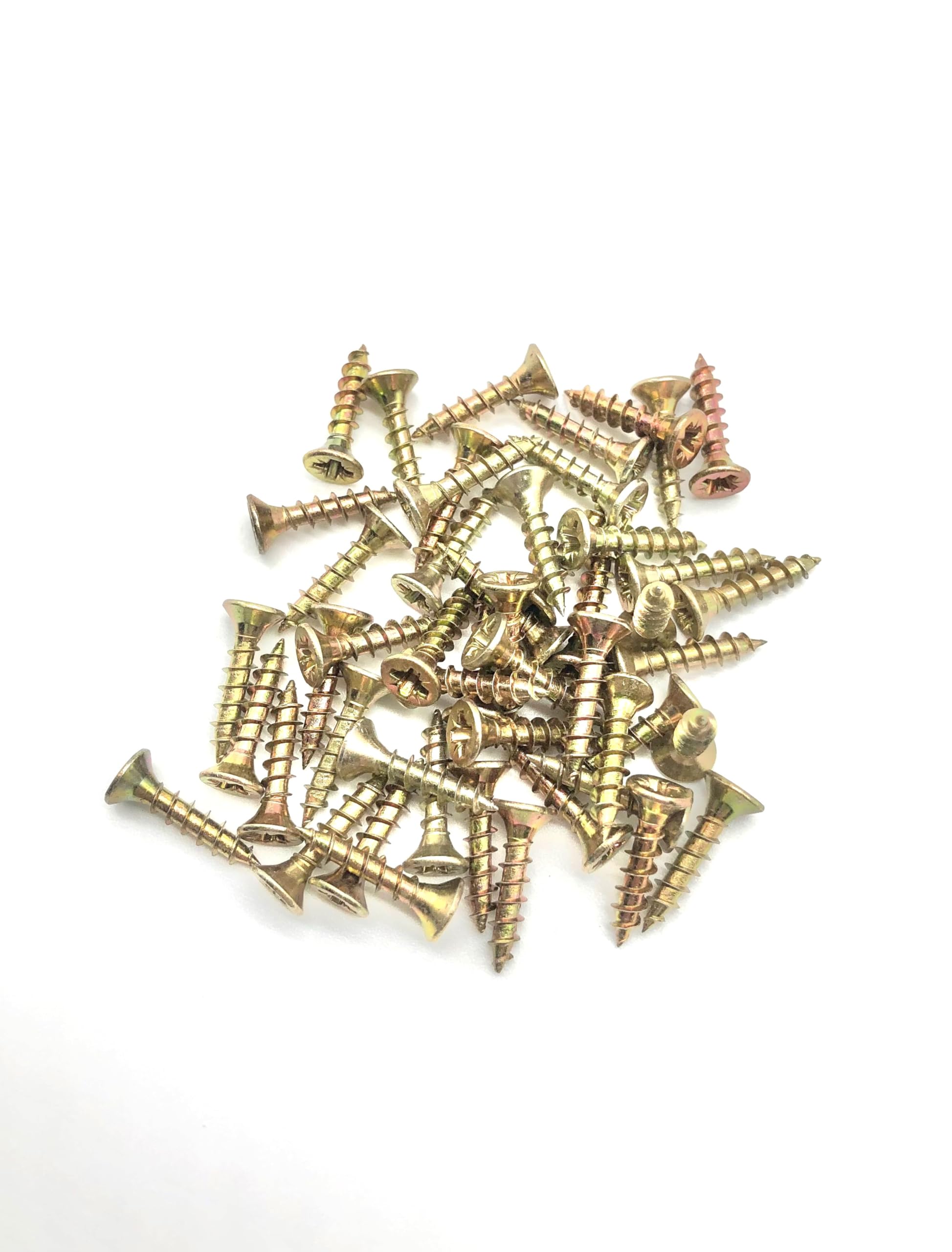 200 Pcs Box of Wood Screws 3.5mm x 17mm Double Countersunk Premium Easy Drive Woodscrews