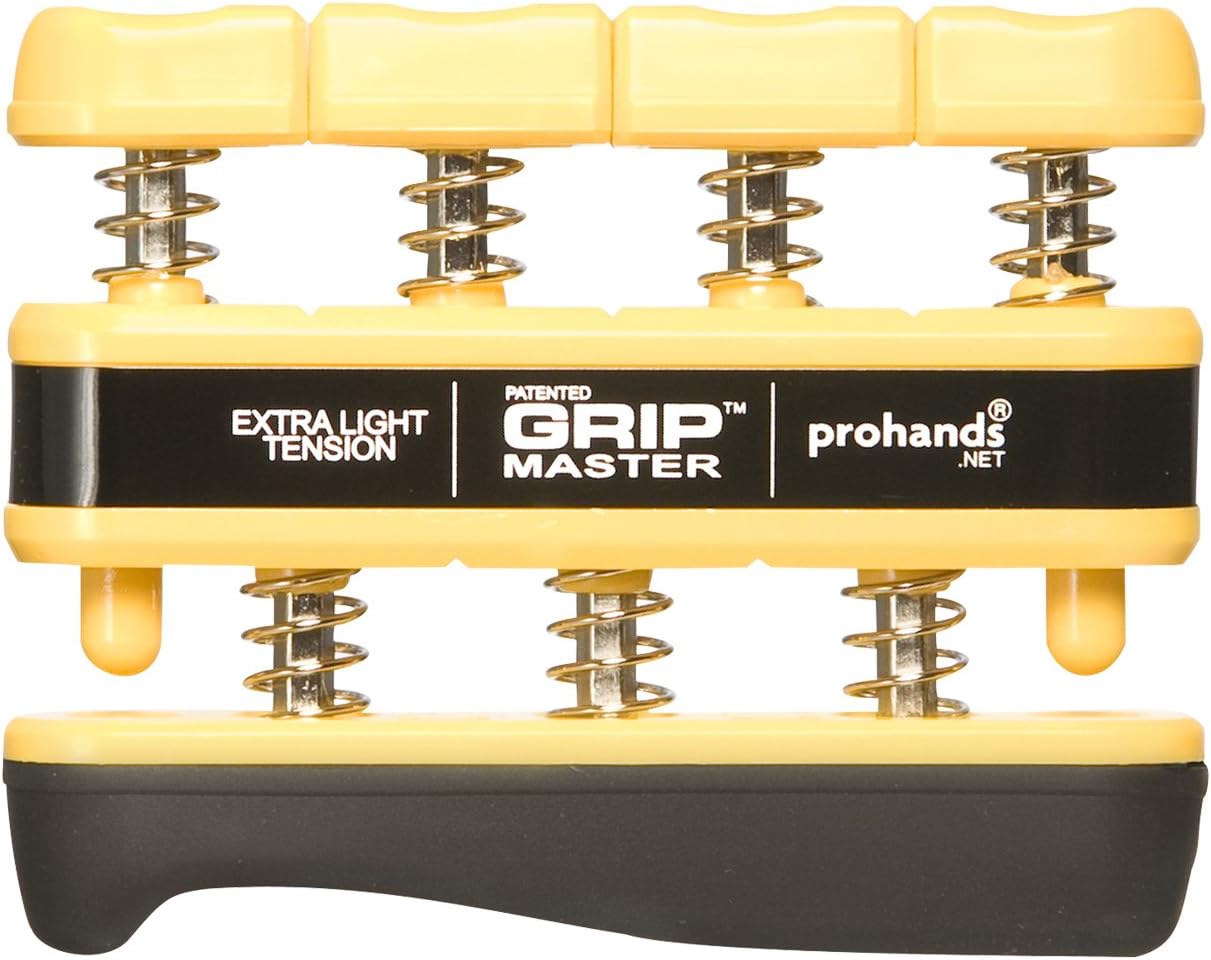 Prohands Gripmaster Hand Exerciser, Finger Exerciser (Hand Grip Strengthener), Spring-Loaded, Finger-Piston System, Isolate and Exercise Each Finger